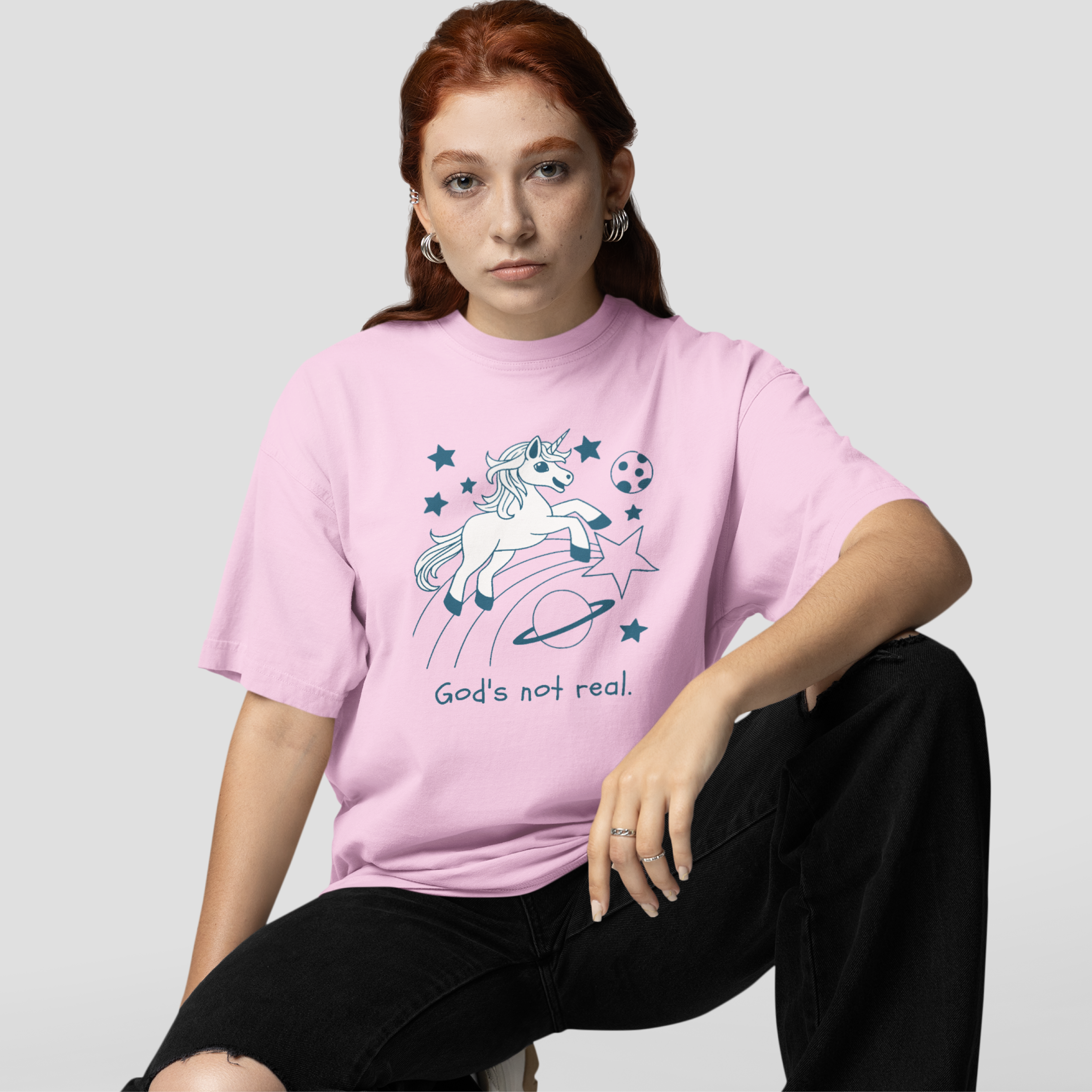 God's Not Real Unicorn Shirt | Believe T-Shirt