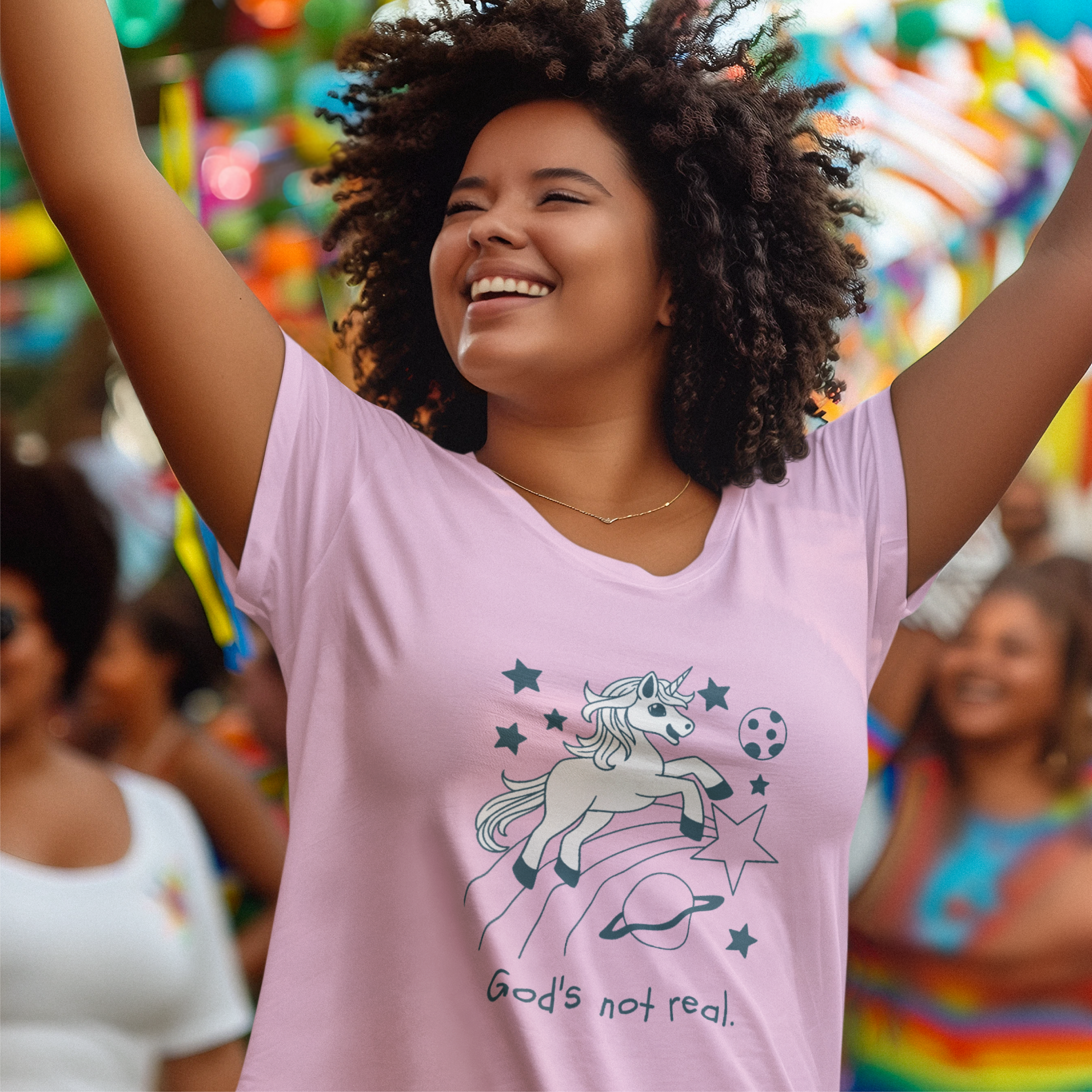 God's Not Real Unicorn Shirt | Believe T-Shirt